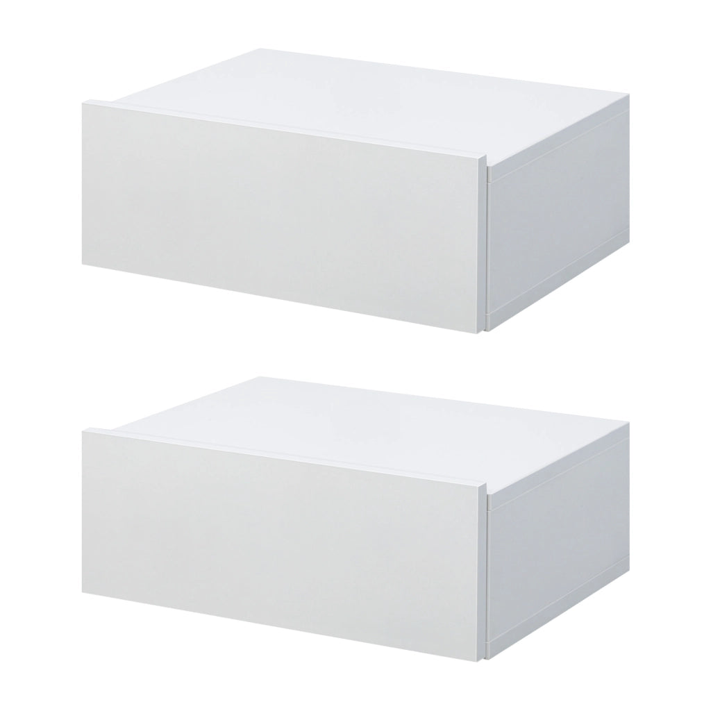 Comodini a Parete ¨C zephmum ¨C Bianco 40x30x15 cm