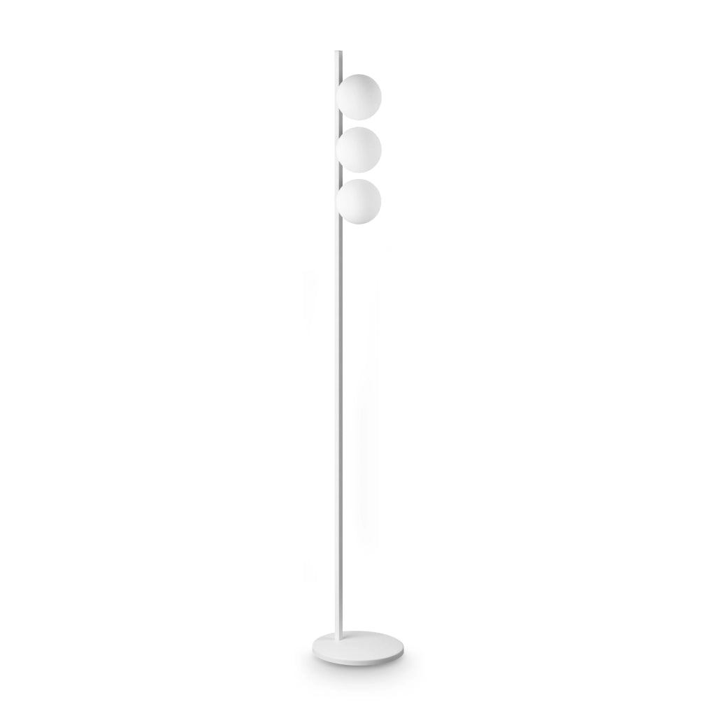 Lampada Da Terra Binomio 3 Luci G9 Bianco