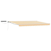 Tettuccio Elettrico Retrattile Giallo e Bianco 4 x 2 m 3421752