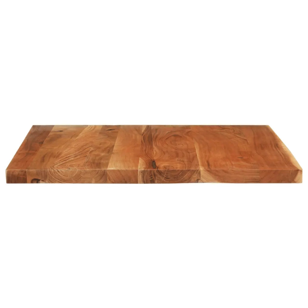 Piano Tavolo 110x80x2,5 cm Rettangolare Legno Massello Acacia 370941