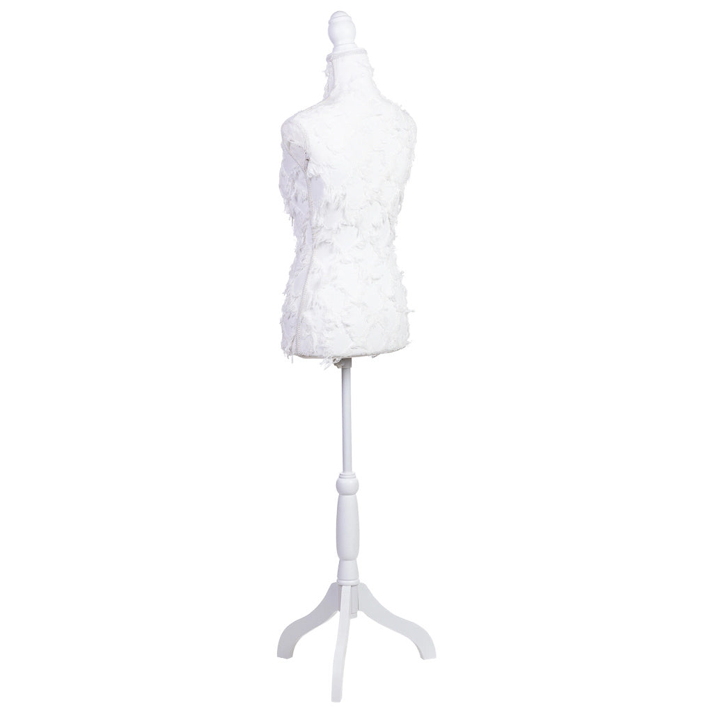 Manichino in legno e schiuma 24x37,5x168h cm Bianco