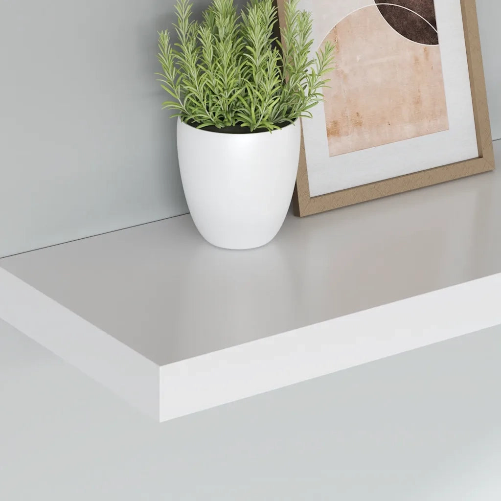 Scaffali a Parete 4 pz Bianchi 120x23,5x3,8 cm in MDF cod mxl 54169