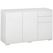 Cassettiera Sideboard ¨C zephmum ¨C 2 cassetti, bianco, 117x36x74