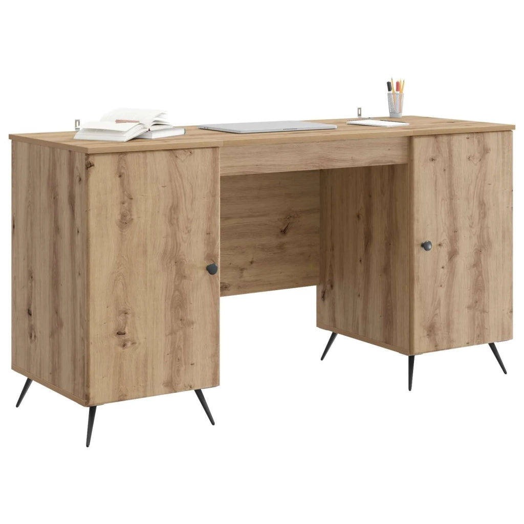 Scrivania con lo scaffale Rovere Artigianale 142,5 x 50 x 75 cm