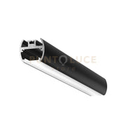 BAKU G - PROFILO IN ALLUMINIO CON DIFFUSORE AD INCASTRO BIANCO PARETE/SOFFITTO/SOSPENSIONE MT2 COLORE NERO
