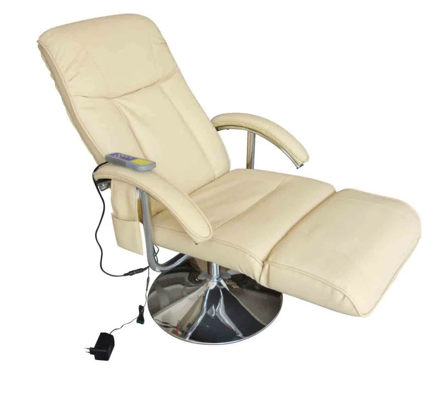 Poltrona massaggiante confortevole e rilassante beige 1702005