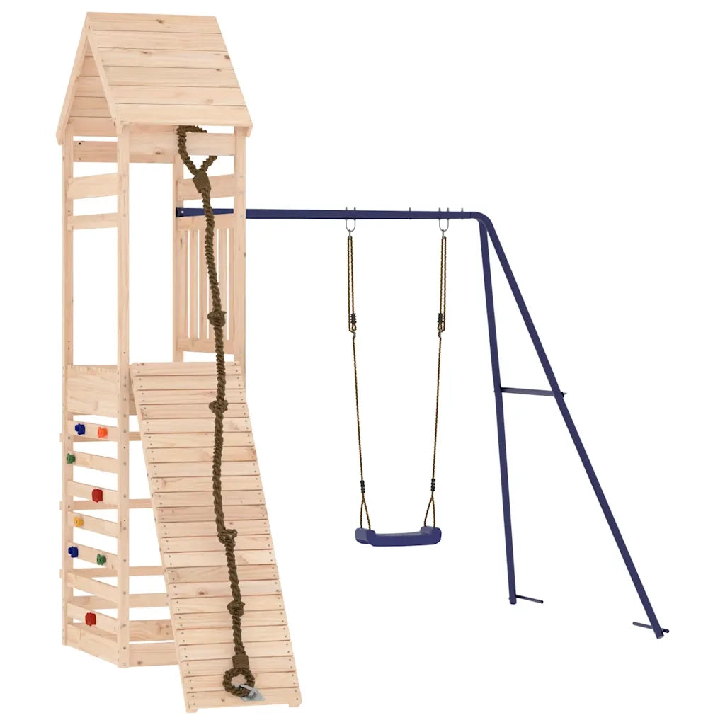 Set da Gioco da Esterno in Legno Massello di Pino 3156922