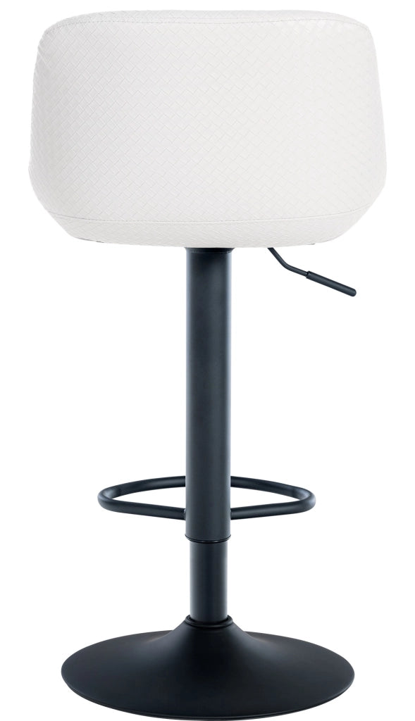 Sgabello da bar 2er Loft bianco,Finta pelle