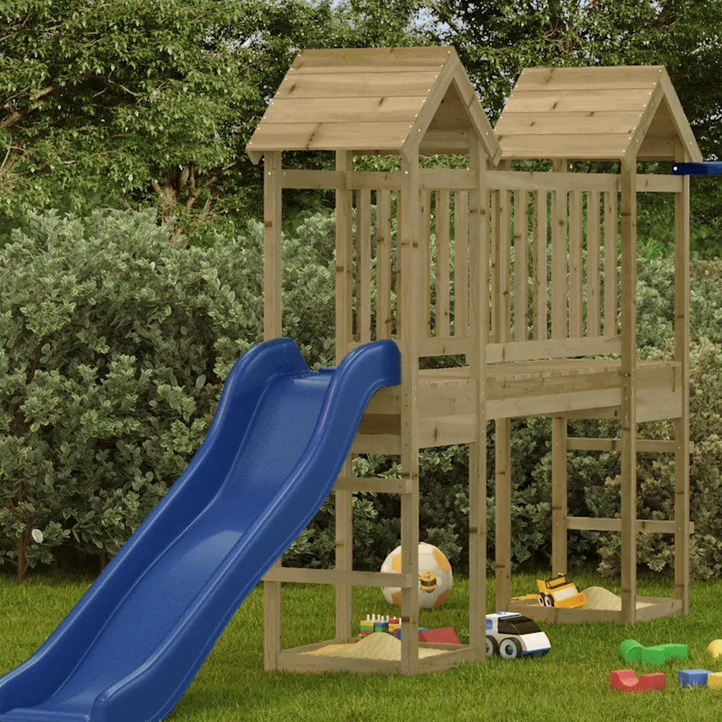 Torre da Gioco 53x46,5x194 cm in Legno di Pino Impregnatocod mxl 79820