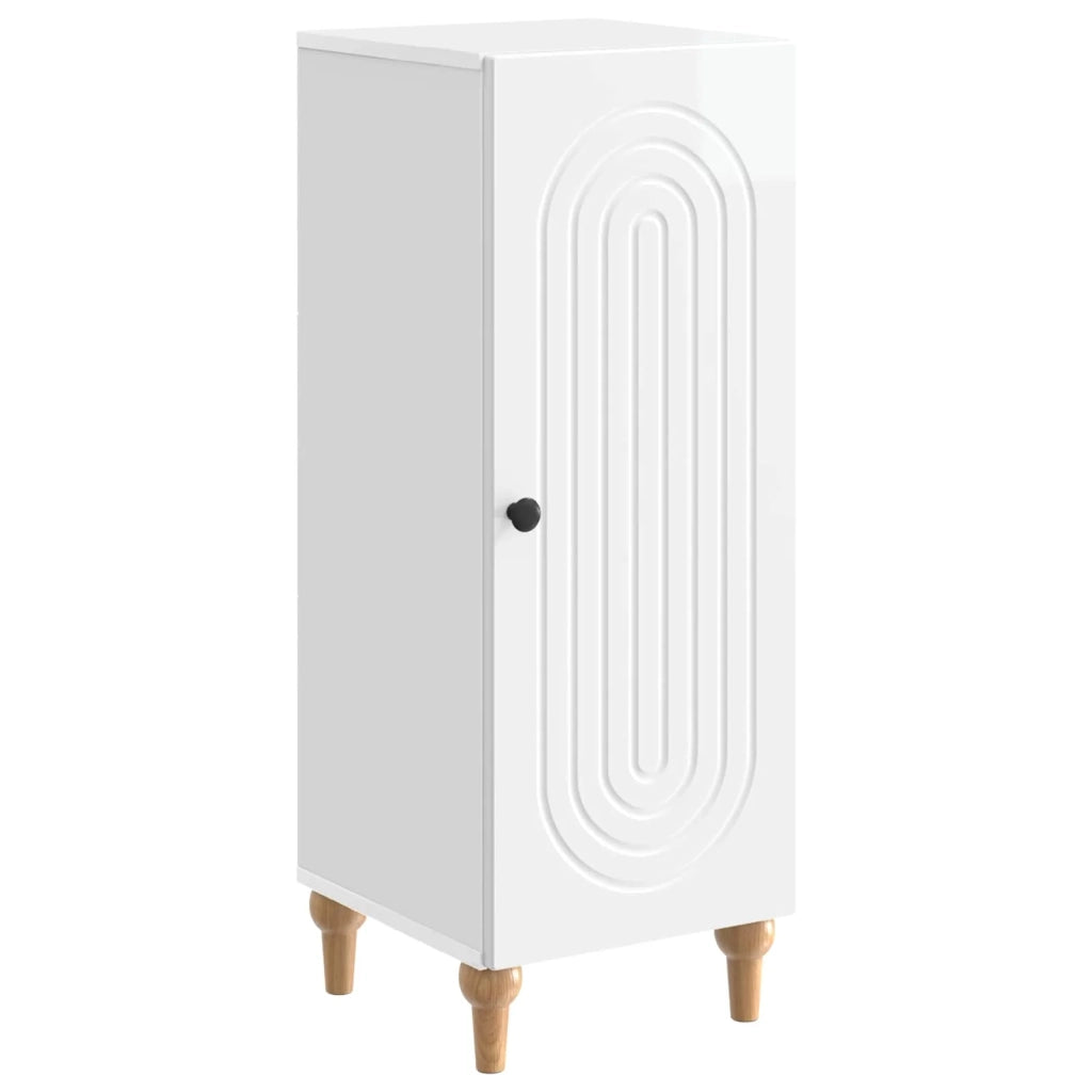 Credenza Bianco Lucido 33 x 34,5 x 90 cm Legno ingegnerizzato 894139