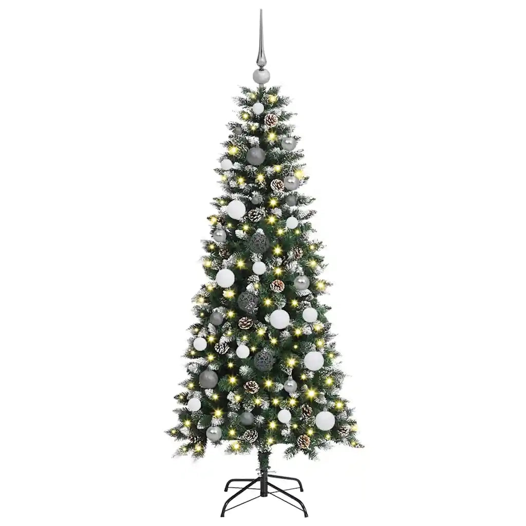 vidaXL Albero di Natale artificiale Verde 150 cm PVC