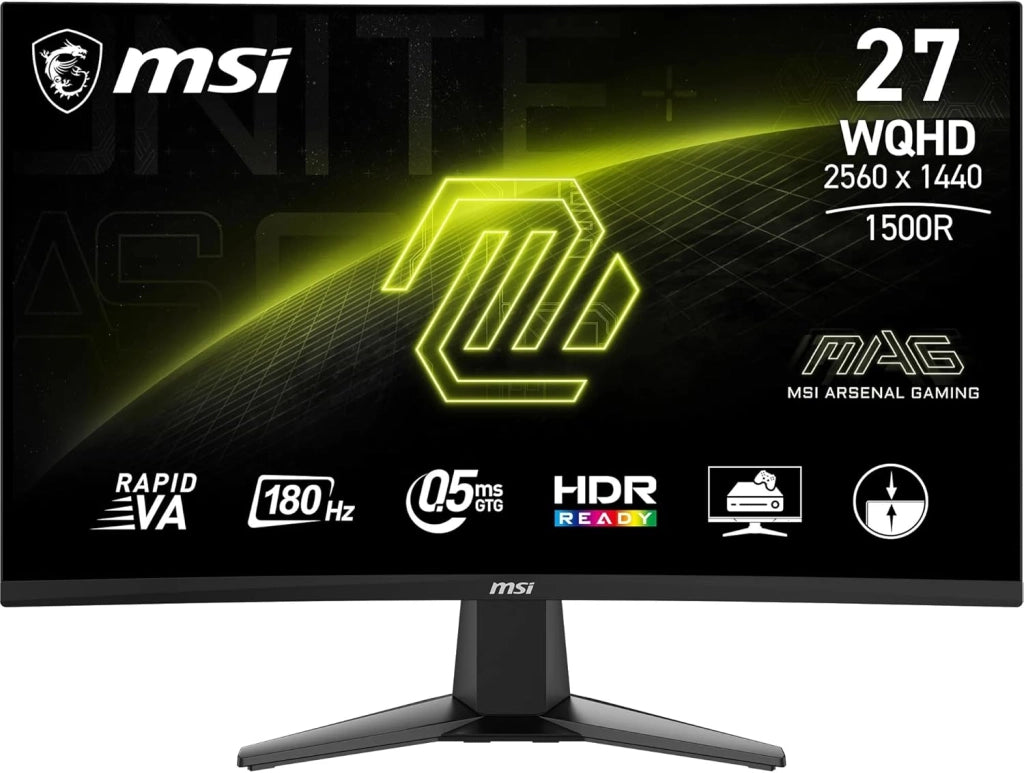 MAG 274UPF E2 Monitor Gaming 27" 4K UHD - Rapid IPS (3840 x 2160), 160Hz / 0,5 ms (GtG), Frameless, Certificazione VESA DisplayHDR 400 - DP, HDMI, USB Type-C