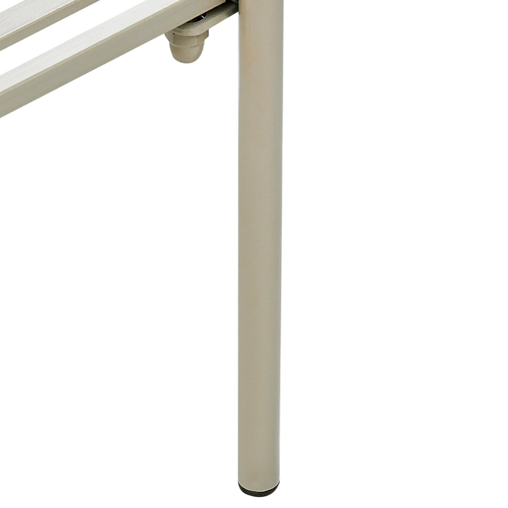 Fioriera da giardino rialzata in metallo beige per piante da interno e esterno