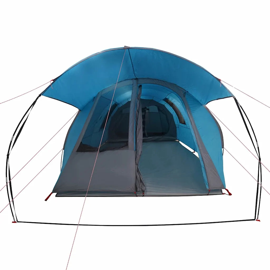 Tenda tunnel per 4 persone Blu e Grigio 740 x 370 x 220 cm 42004036
