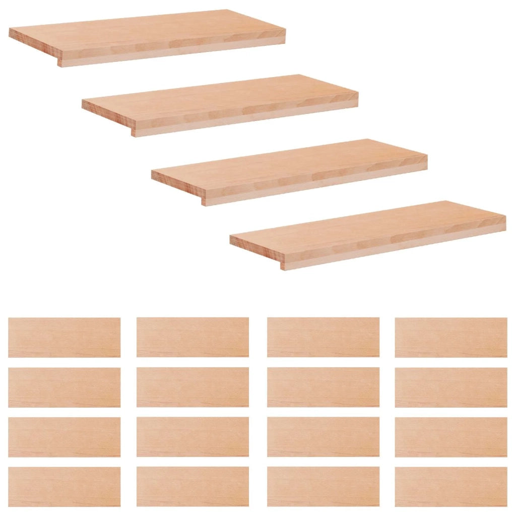Tappeti per scale 20 pz 70 x 30 x 2 cm Naturale 3446478