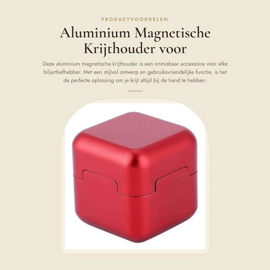 Supporto per Bilardo con Design Magnetico - Materiale in Alluminio - Sostenibile - Compattabile - Leggero - Con Maniglia Removibile - Bilardo con Grafite Removibile