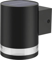 Lampada per esterni alimentata da energia solare 1,5W 2700K nera IP44 resistente all'usura.