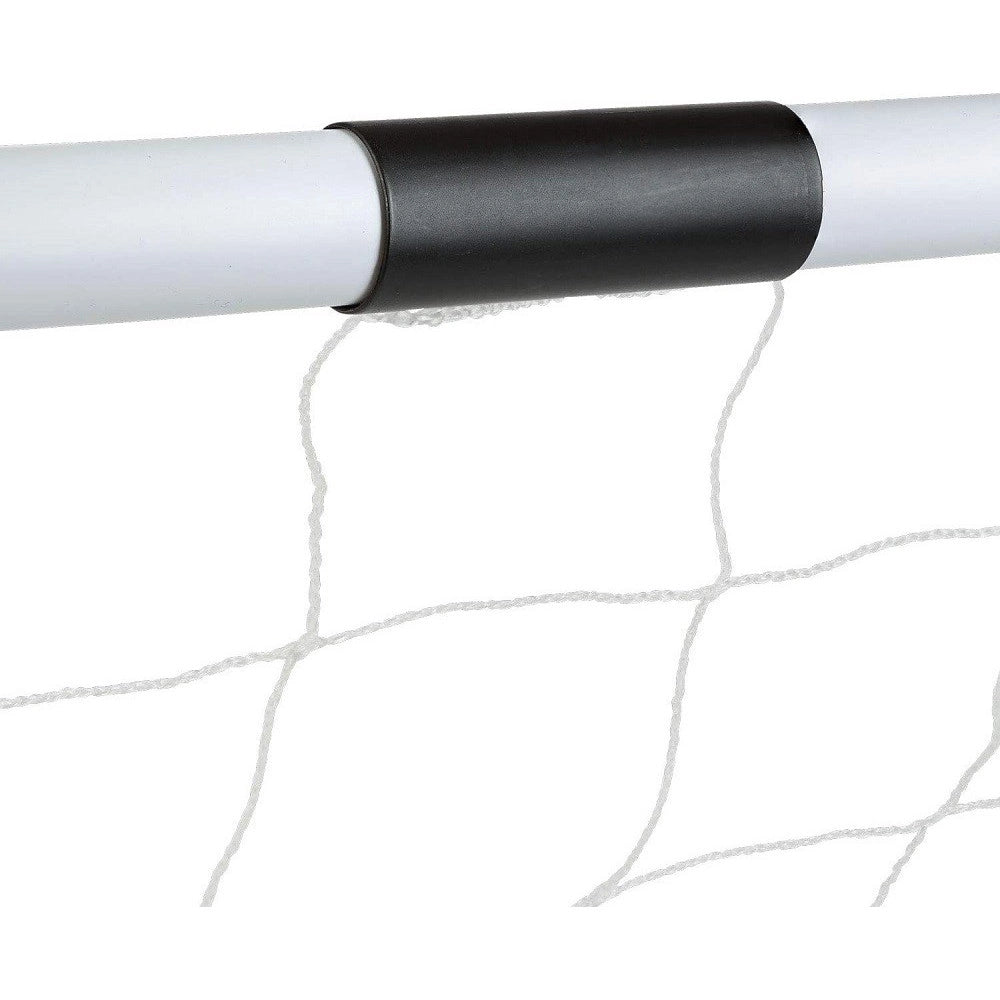 Trade Shop - Set 2 Pz Mini Porte Da Calcio 91,5x61x48cm Con Palla Pompa 8 Picchetti Fissaggio -