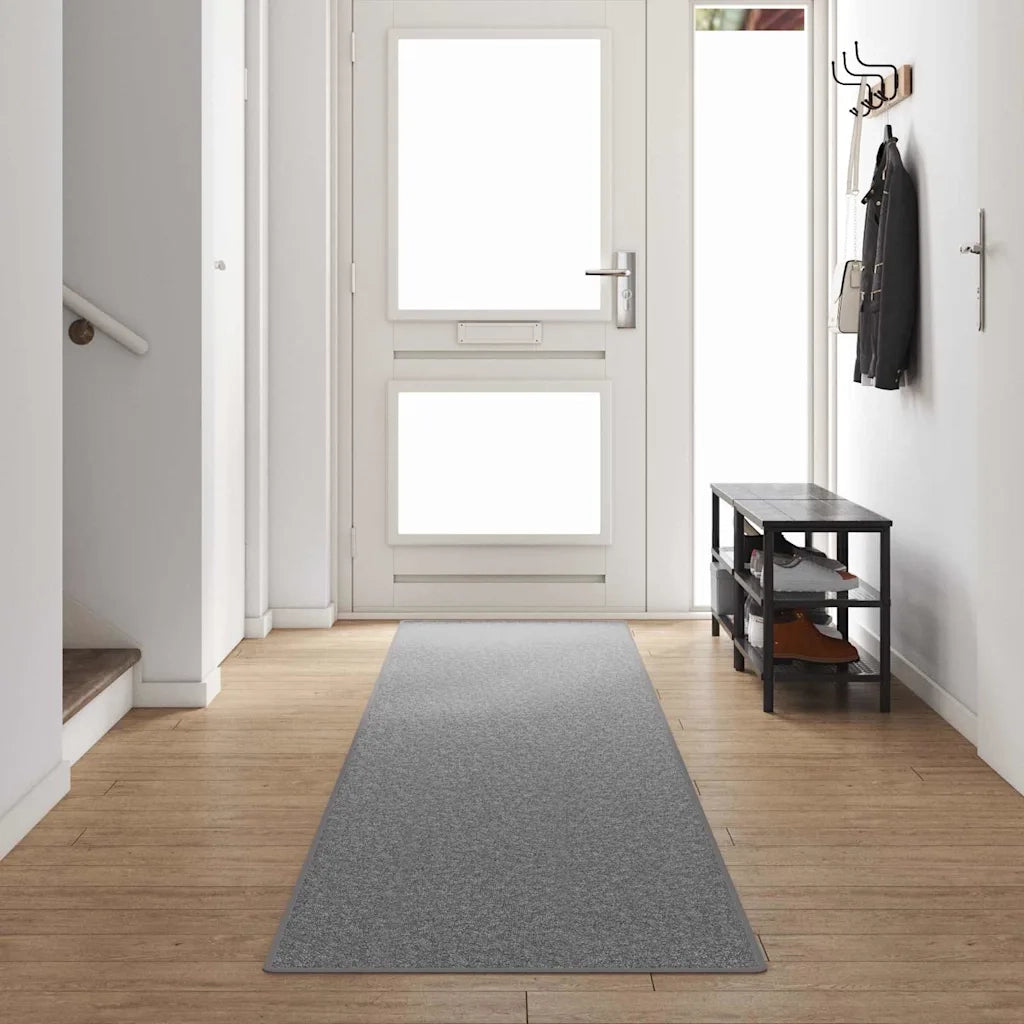 Runner in Moquette Grigio chiaro 80 x 500 cm 100% Polipropilene