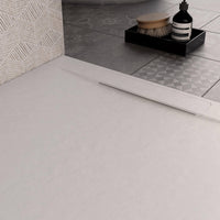 Piatto Doccia in Pietra 90x100 cm Bonussi Ardesia Calcutta Bianco