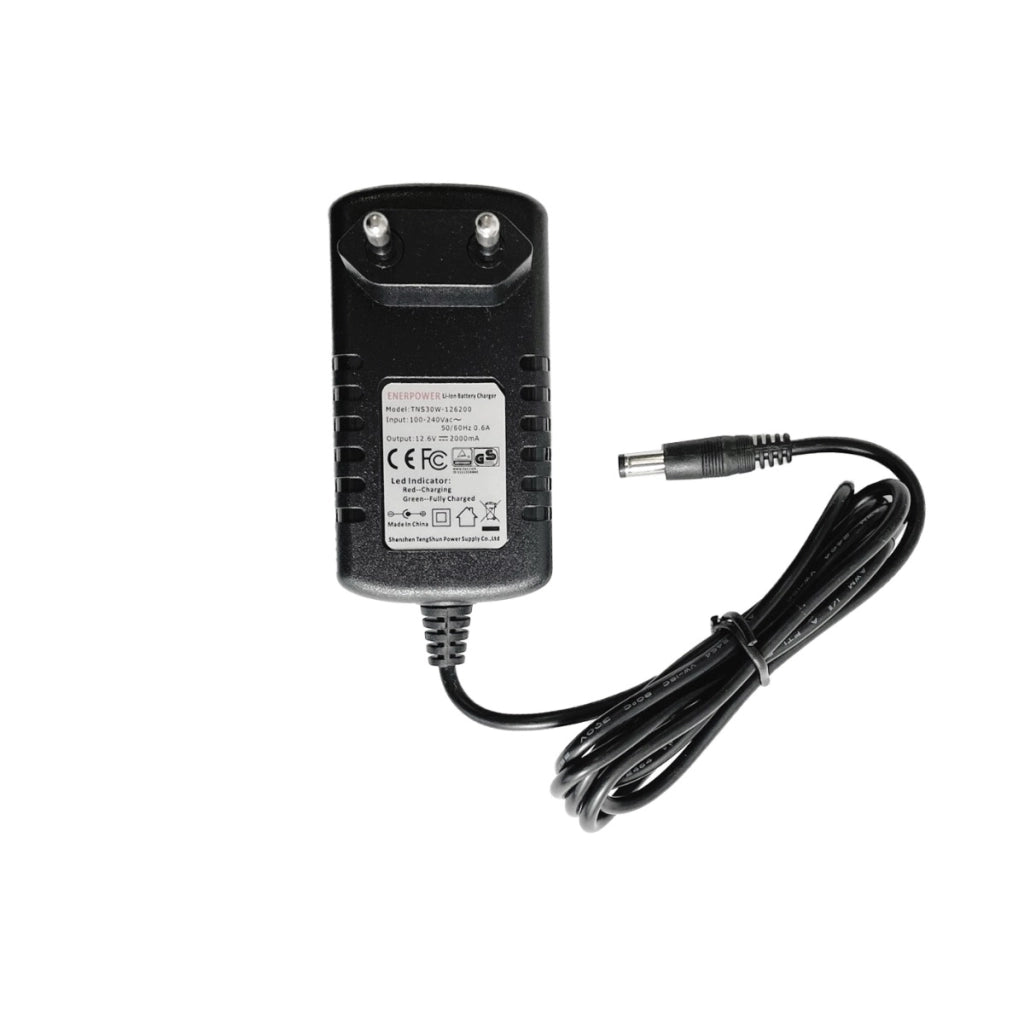 Caricabatterie 3S per batterie agli ioni di litio 10,8 V-11,1 2 A Spina rotonda da parete