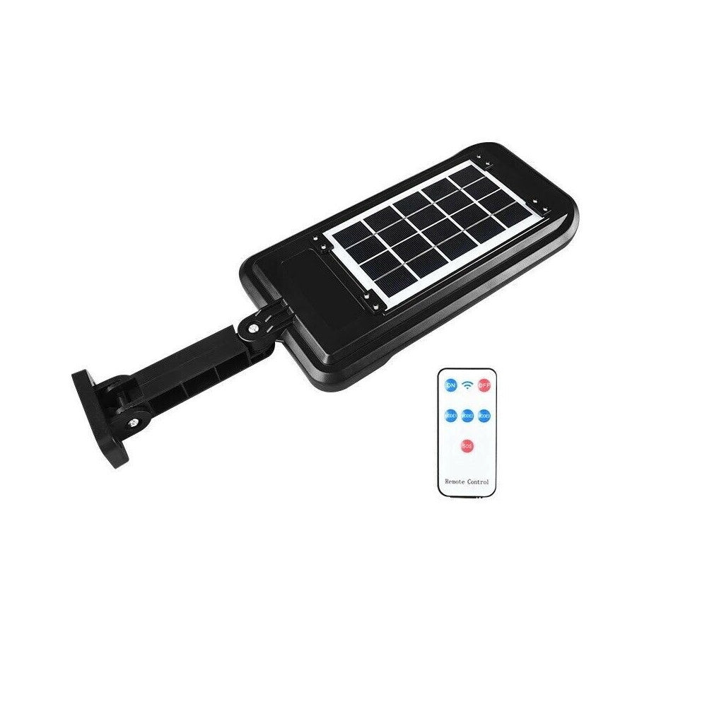 Trade Shop - Faro Lampione Stradale Pannello Solare Fotovoltaico Sensore 160 Led Cob Hs-8013 -