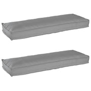 Set di Cuscini per Pallet 2 pcs Grigio 120 x 40 x 8 cm 42001699