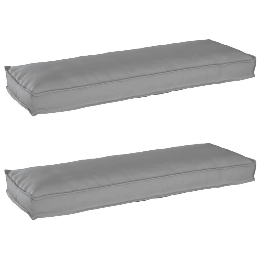 Set di Cuscini per Pallet 2 pcs Grigio 120 x 40 x 8 cm 42001699