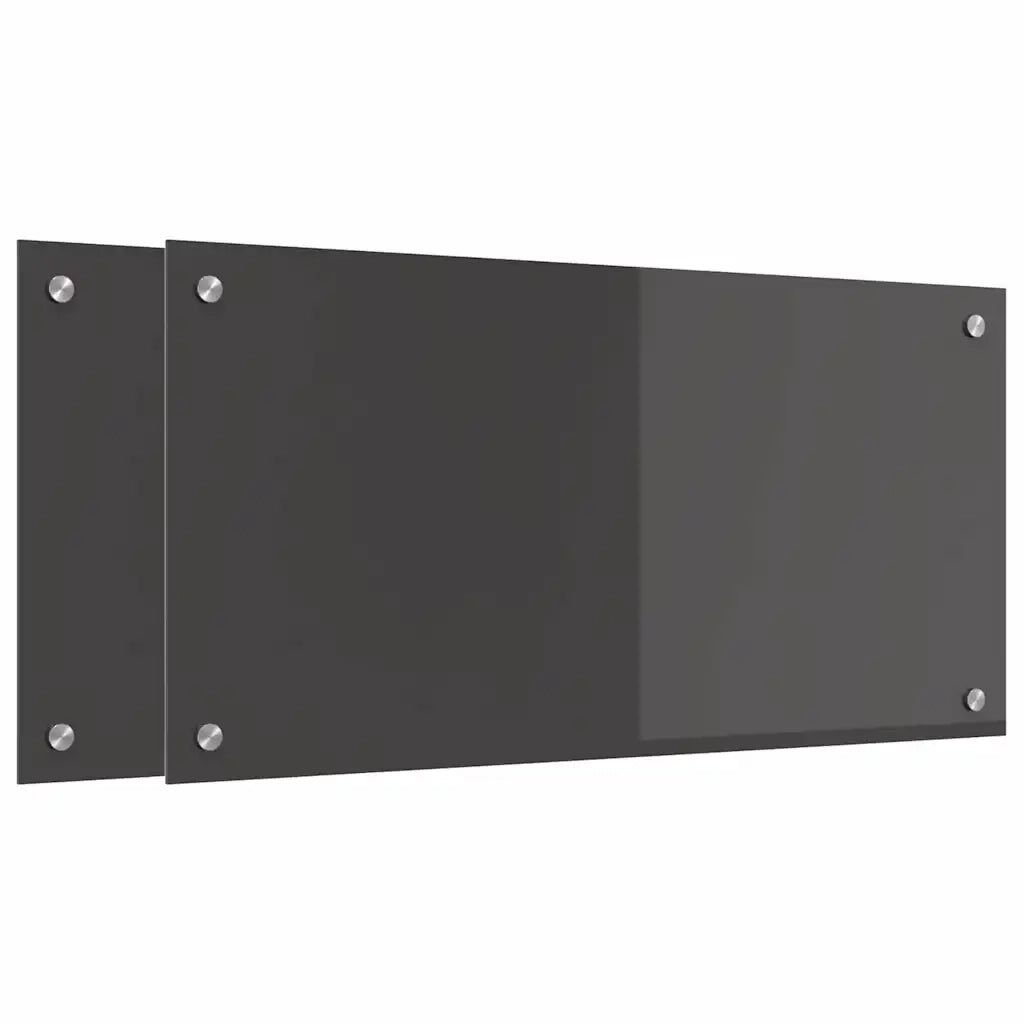 Schienale da cucina 2 pcs Grigio scuro 80 x 40 cm 3415461