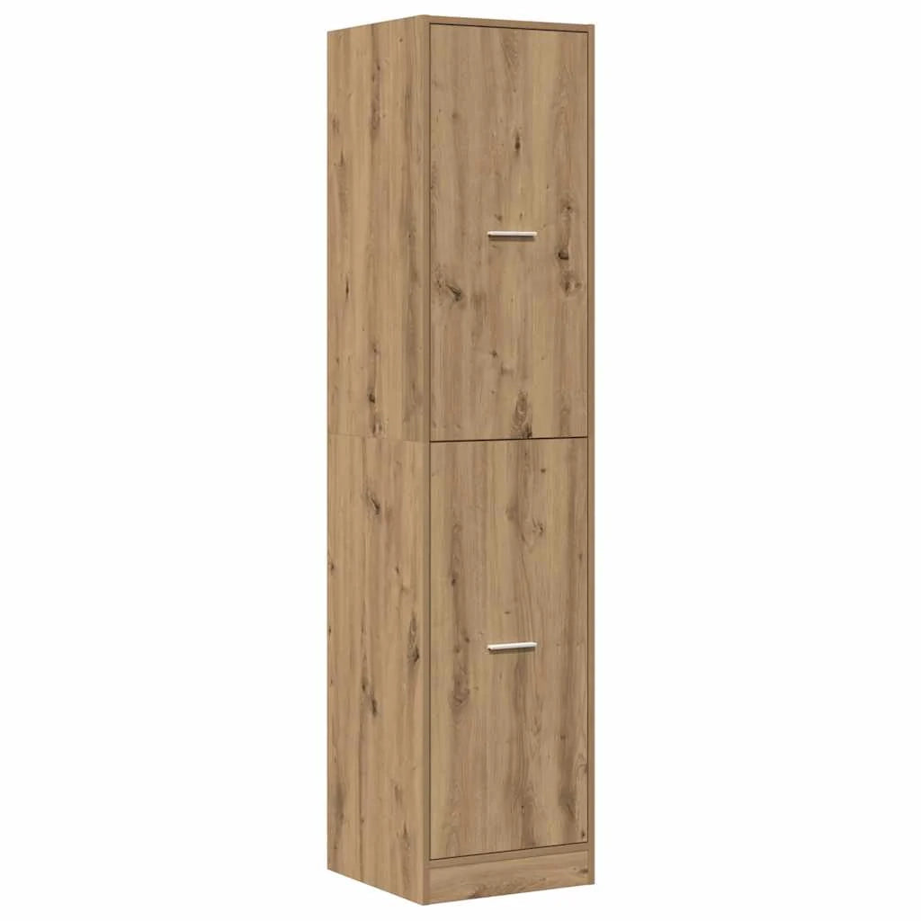 Mobiletto da farmacia classico di grande capacità 40 x 41 x 174,5 cm finitura rovere ingegnerizzato fatto a mano 02_0055675