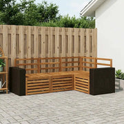 Set divani 4 pcs Legno di Acacia Massello 3384300