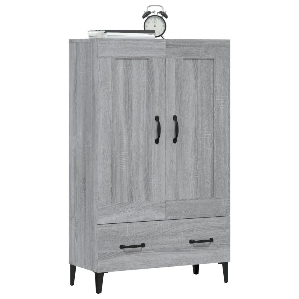 Credenza | Madia | Buffet da pranzo | Armadio da pranzo Grigio Sonoma 70x31x115 cm in Legno Multistrato