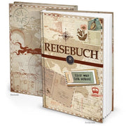 Giornale di Viaggio XXL - Quaderno A4 - Libro Bianco - Vintage - Nostalgia - Idea di Regalo