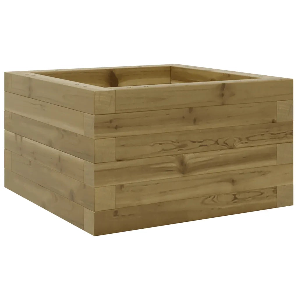 Fioriera | Cassetta per fiori | Vaso da Giardino 40x40x23 cm in Legno di Pino Impregnato