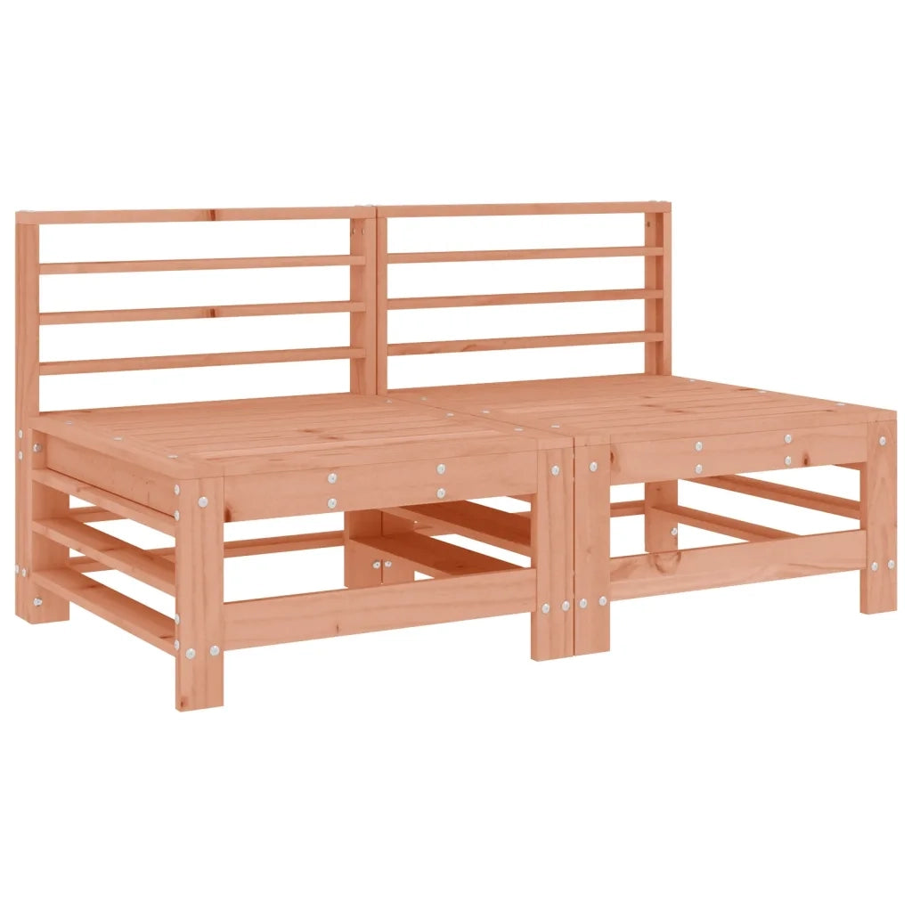 Divani Centrali con Cuscini 2 pz in Legno Massello di Douglas 825693