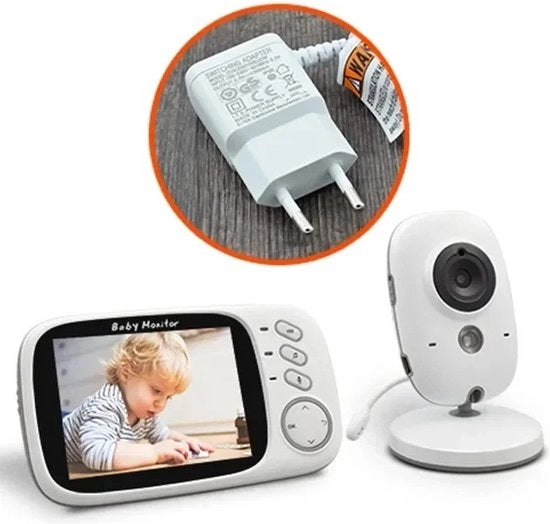 Babyfono con Telecamera - 50m di Raggio d'Azione Interno - Display LCD 3.2 Pollici - 8 Canzoni da Sogno - Modalità VOX