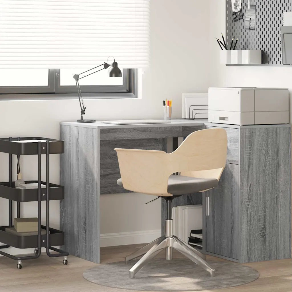 Scrivania | Tavolo da Ufficio Grigio Sonoma 102 x 50 x 75 cm Legno multistrato
