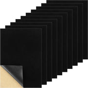 Veline autoadesive - 10 pezzi - rivestimenti per cassetti e scatole - velluto nero - rimuovibili e applicabili - arte e artigianato DIY - formato A4 velluto.