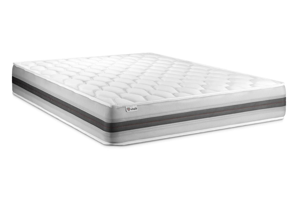 Letto con materasso VITAL SPRING RECOVER 150 x 190 cm Rete Kit Nero