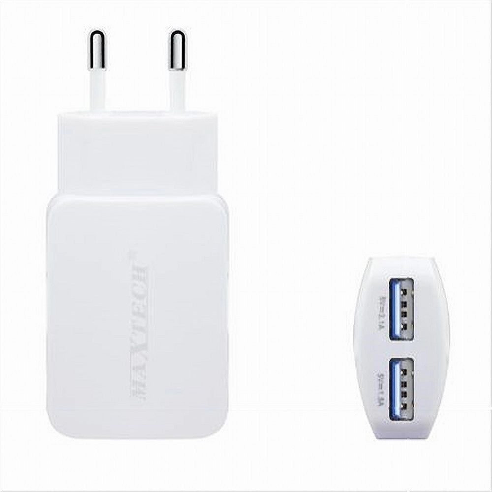 Trade Shop - Caricatore Portatile Presa 2 Usb Per Smartphone 5v - 3100ma Maxtech 18w Ca-s030 -