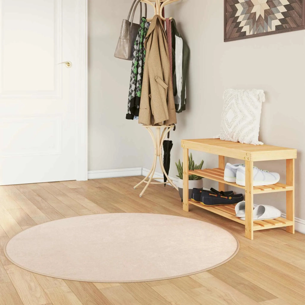 Runner Tappeto MARSA Crema 120 x 120 cm Poliestere e PVC 42023072