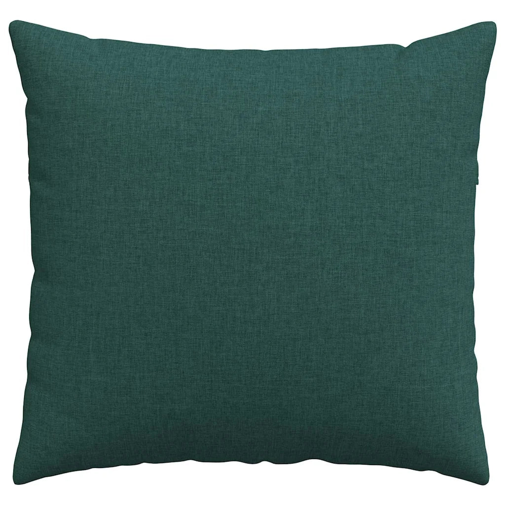 Cuscini da Divano 2 pcs Verde Scuro 50 x 50 cm Tessuto