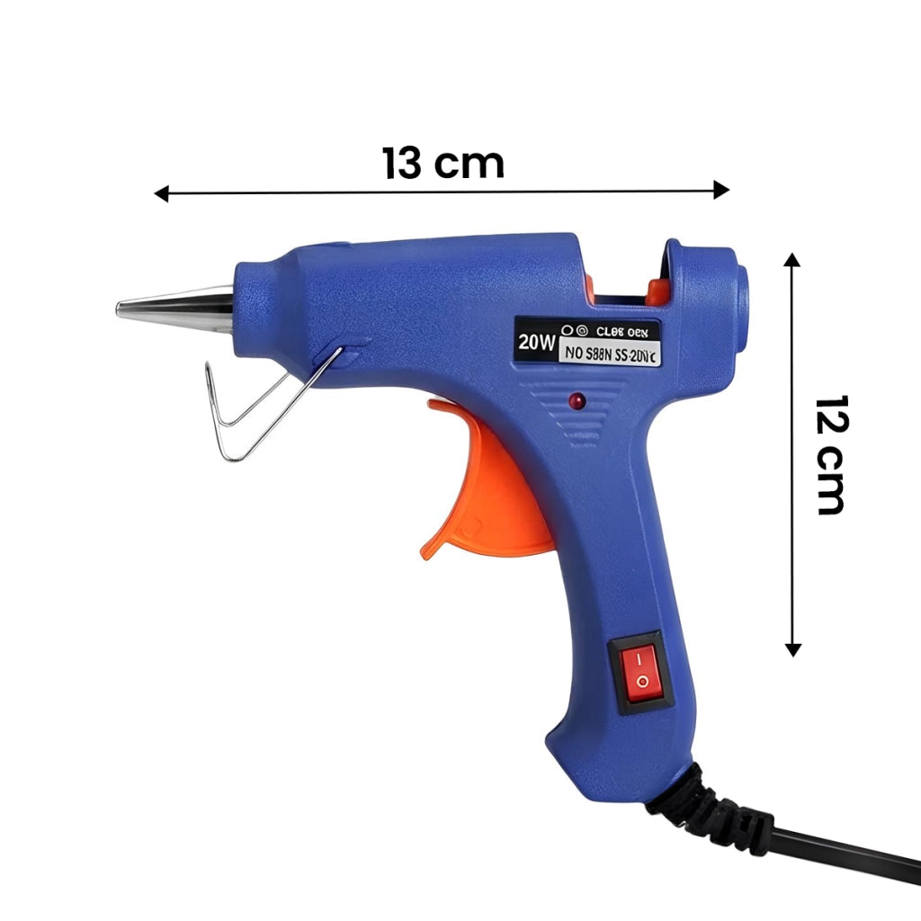 Mini Pistola Colla a Caldo 20W per Bricolage e Decorazione Compatta Blu Avizar