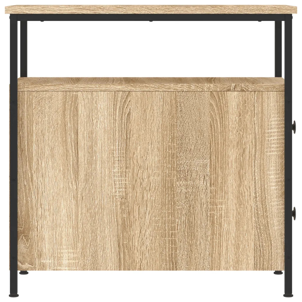 Comodini 2 pz-Set di 2 Tavolino da notte Rovere Sonoma 30x60x60 cm in Legno Multistrato 768805