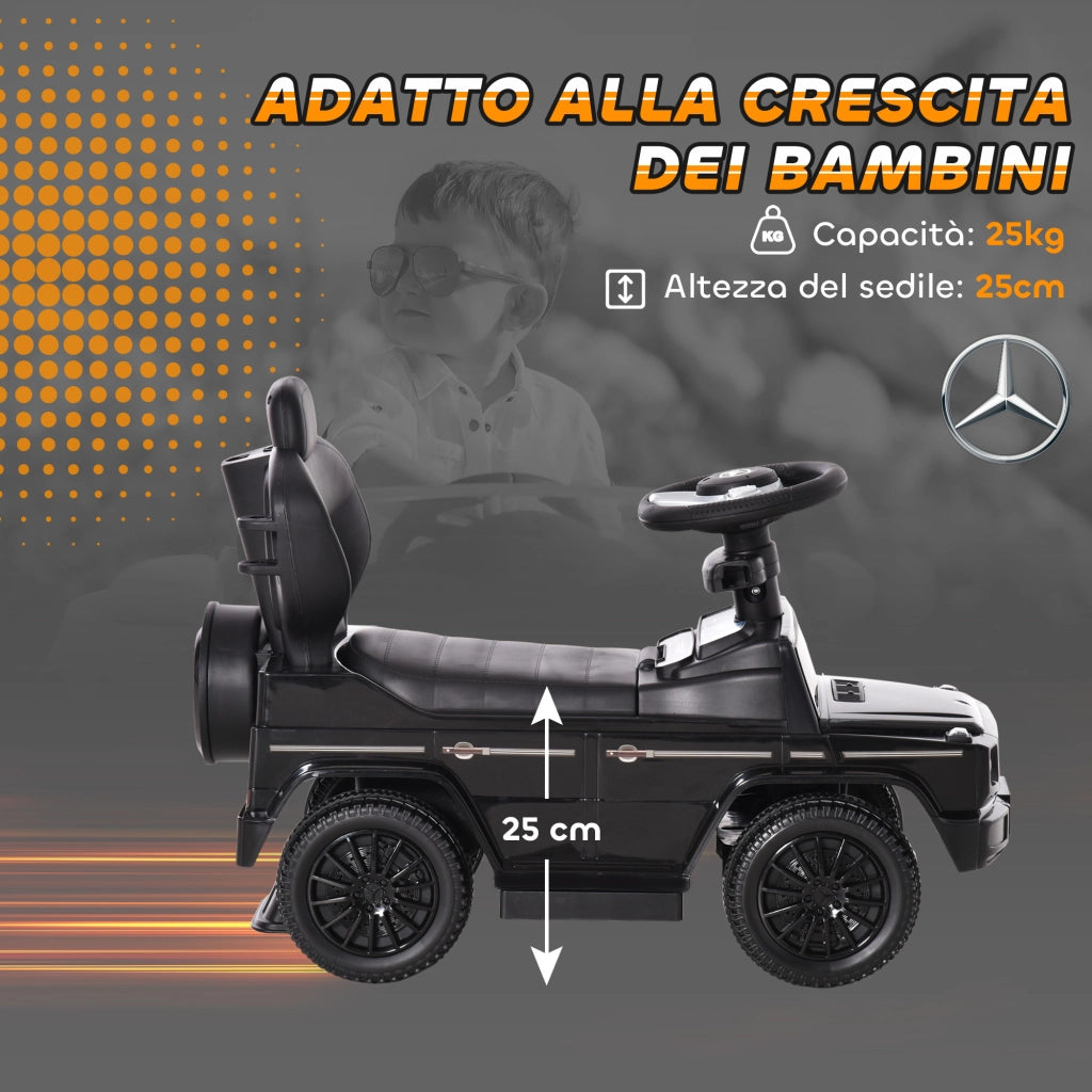 Macchina a Spinta per Bambini ¨C zephmum ¨C Nero 85.5x40.5x95 cm