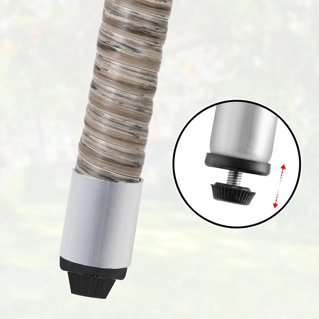 ® Tavolo Rotondo da Giardino Polyrattan Ø 60 Piano in Vetro 5mm Altezza Regolabile Tavolino Terrazza Balcone