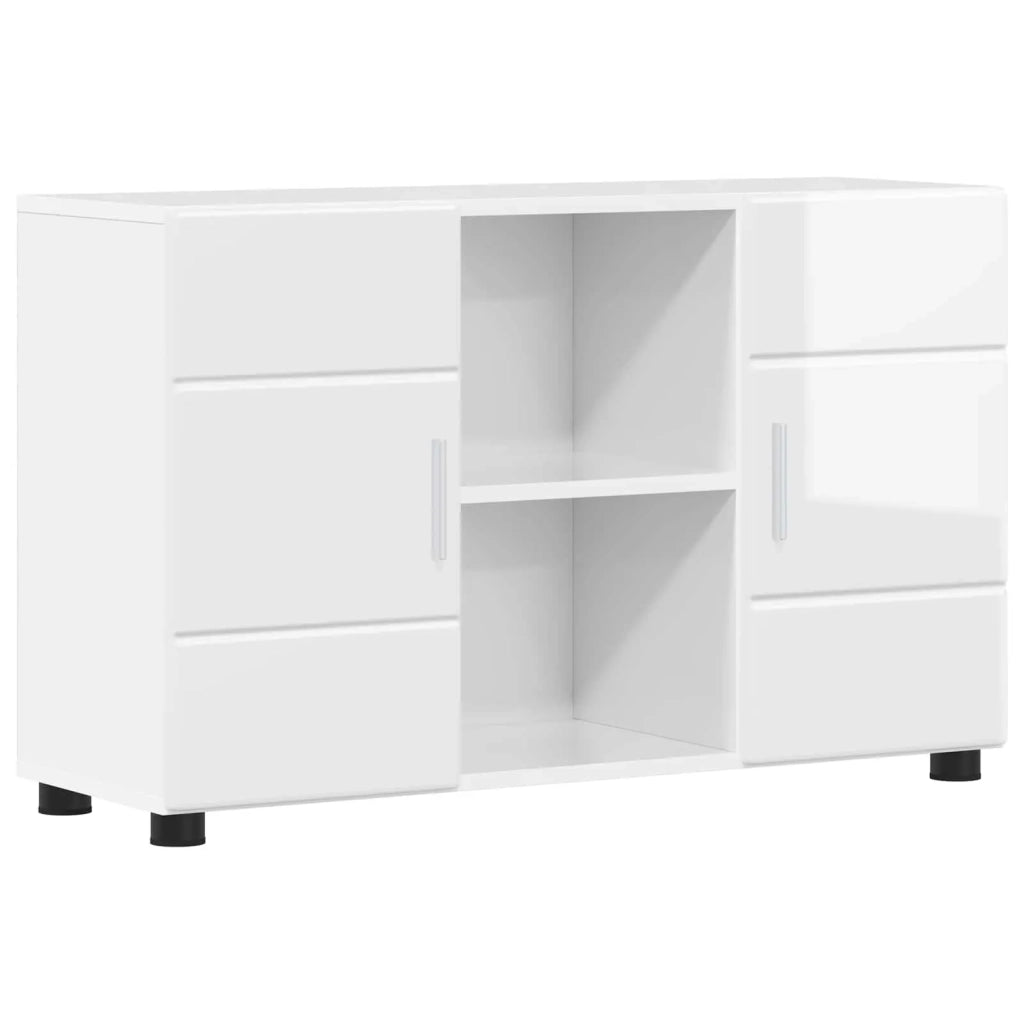 Credenza con porta FLORIN Bianco Lucido 88,5 x 30,5 x 55,5 cm 880295