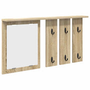 Appendiabiti a muro con specchio rovere sonoma 85 x 10 x 45 cm CFW8892984