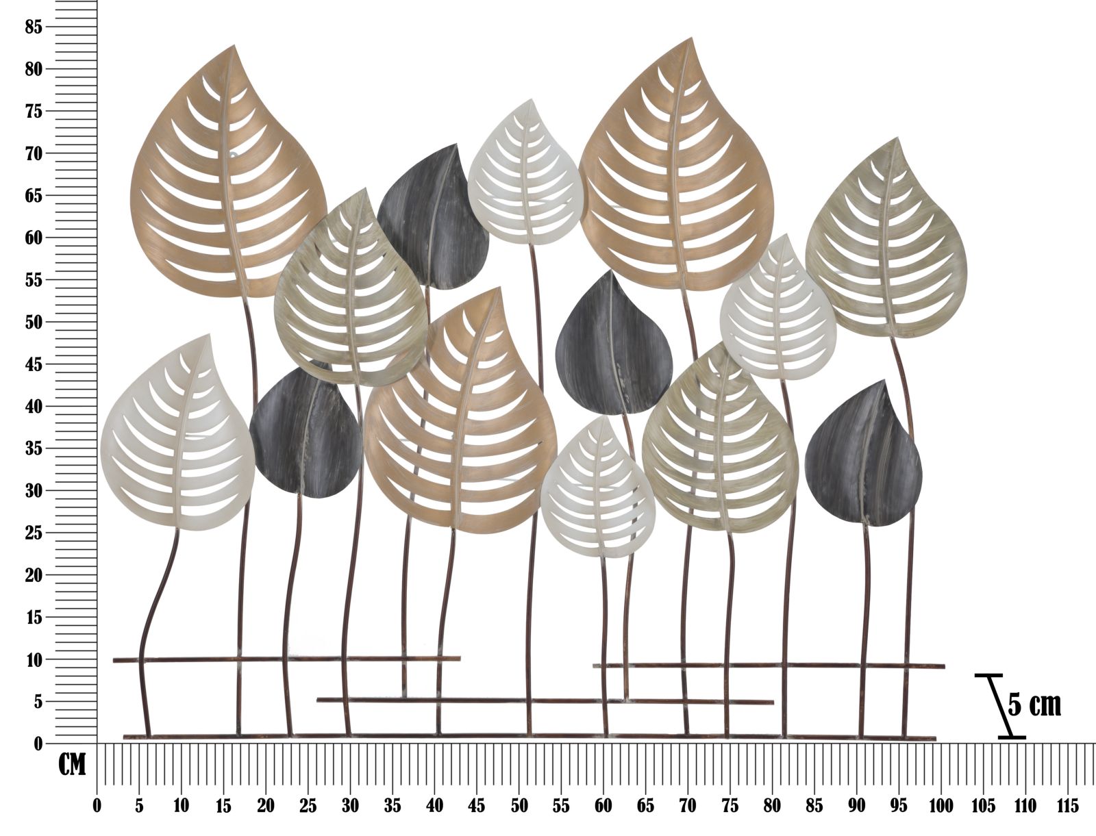 Pannello Otip 103,5x5x84 cm in Ferro Multicolor