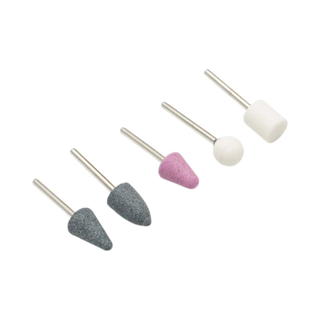 Set di 5 pietre abrasive con gambo da 3 mm Crownman